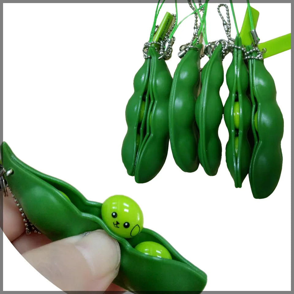 Pea Pod Keychain Fidget