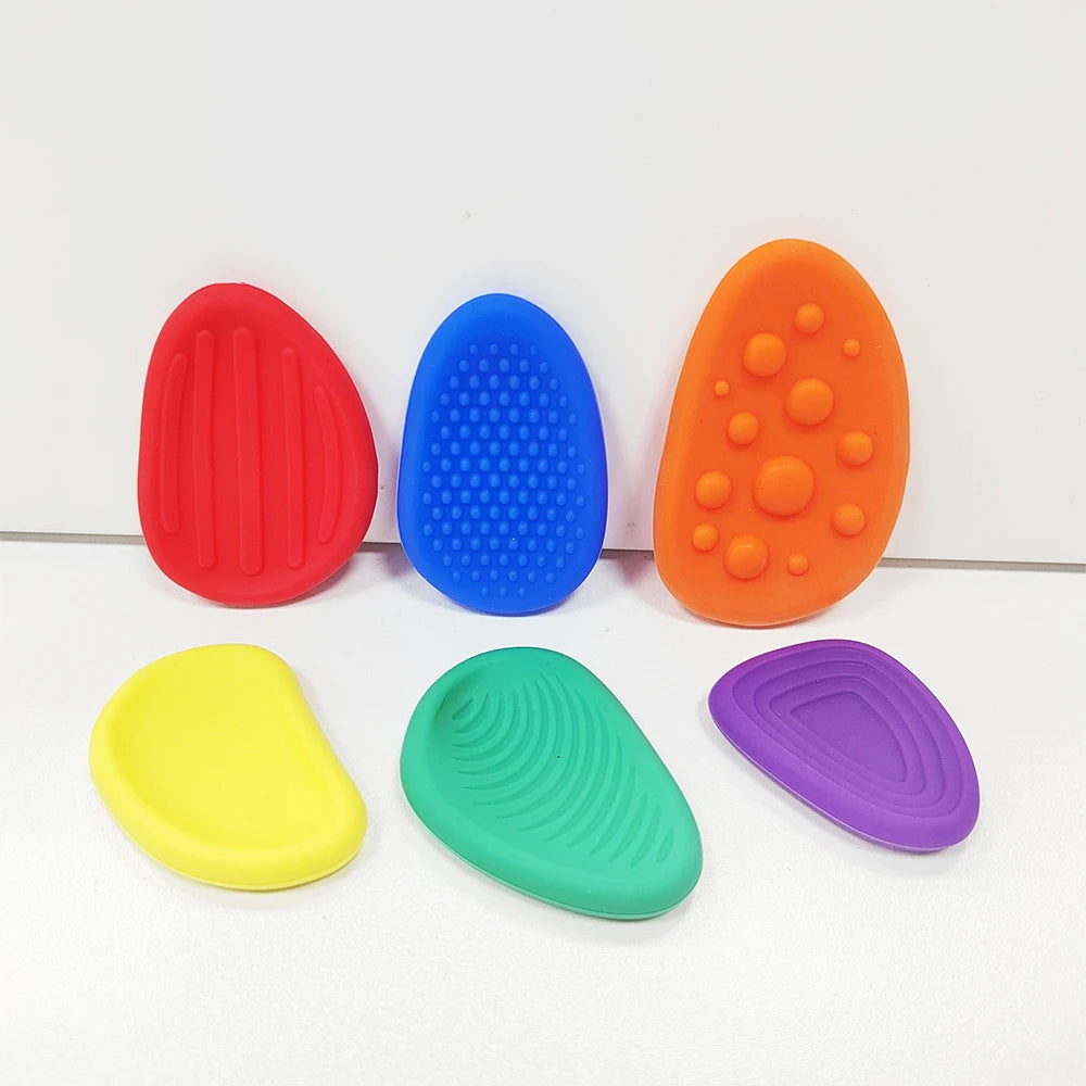 Silicone Sensory Stone 6-Pack