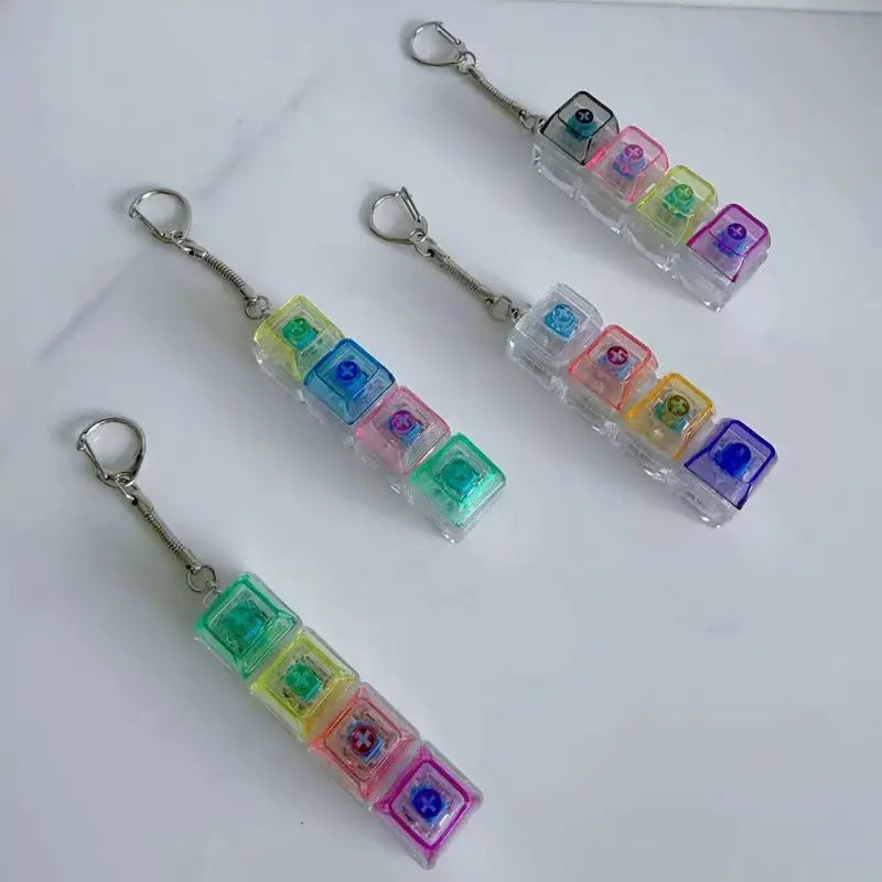 LED Keyboard Clicker Keychain