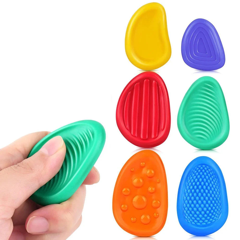 Silicone Sensory Stone 6-Pack