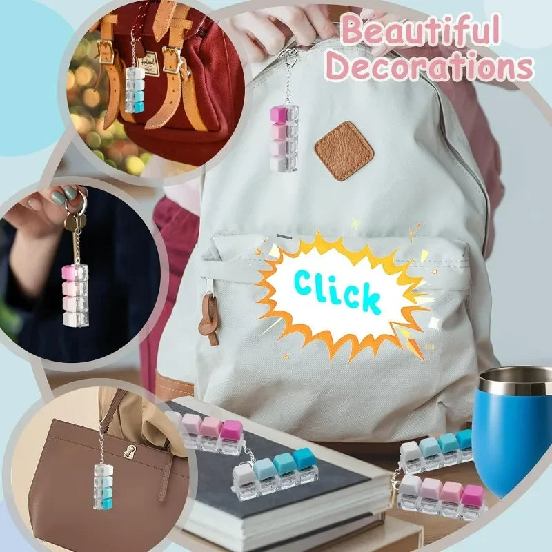 Silent Keyboard Clicker Keychain