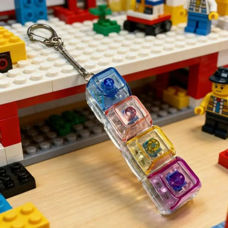 LED Keyboard Clicker Keychain
