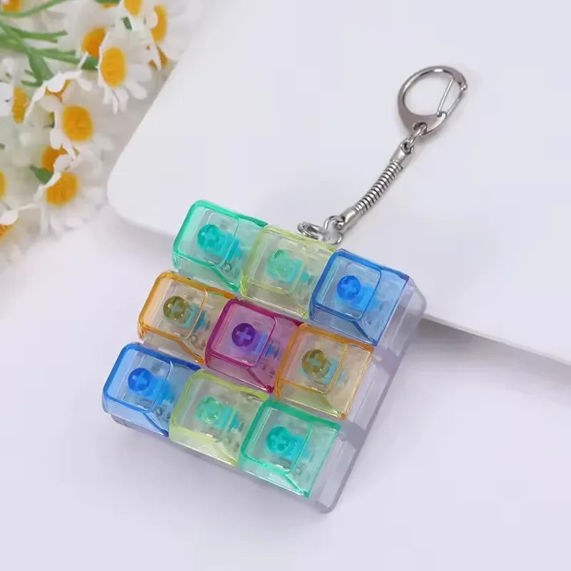 LED Keyboard Clicker Keychain
