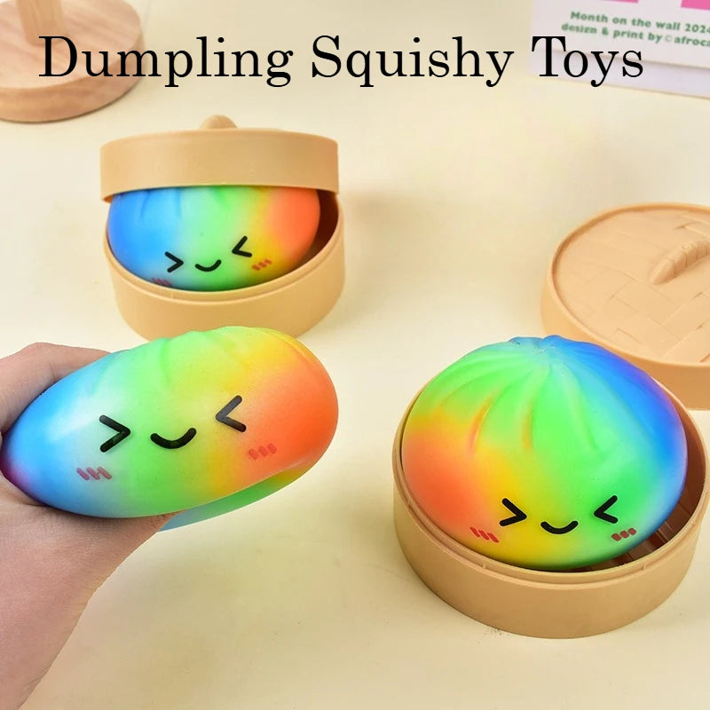 Rainbow Dumpling Squishy