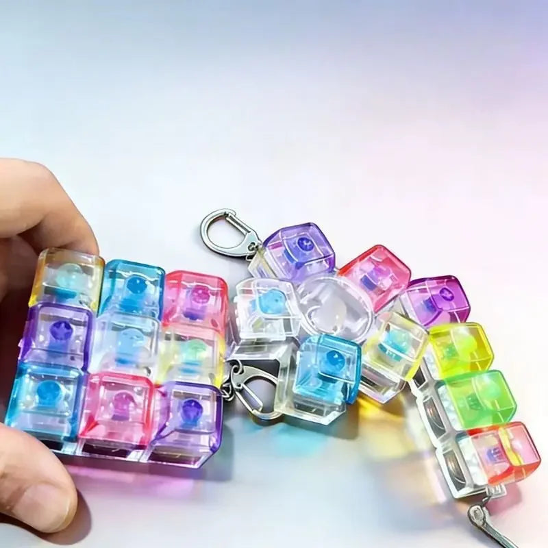 LED Keyboard Clicker Keychain