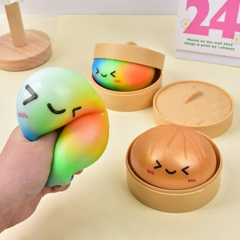 Rainbow Dumpling Squishy