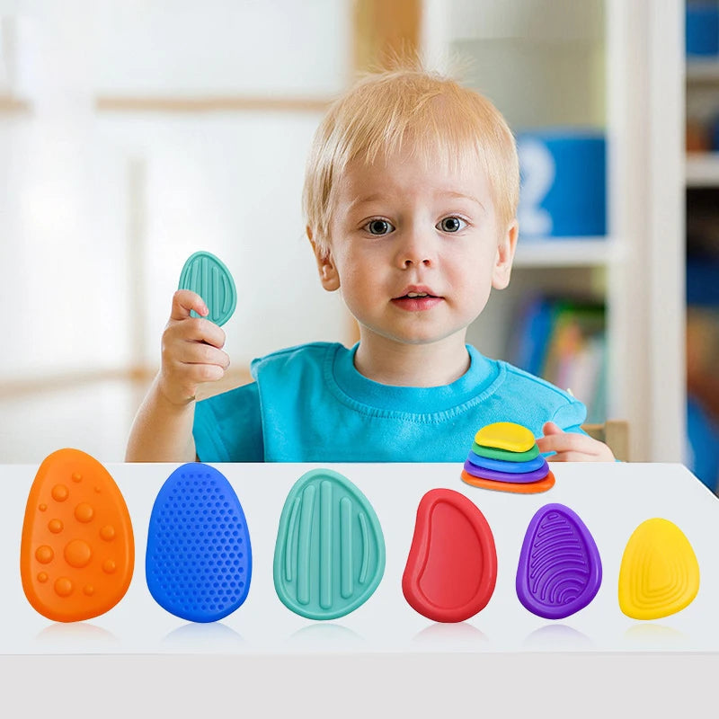 Silicone Sensory Stone 6-Pack