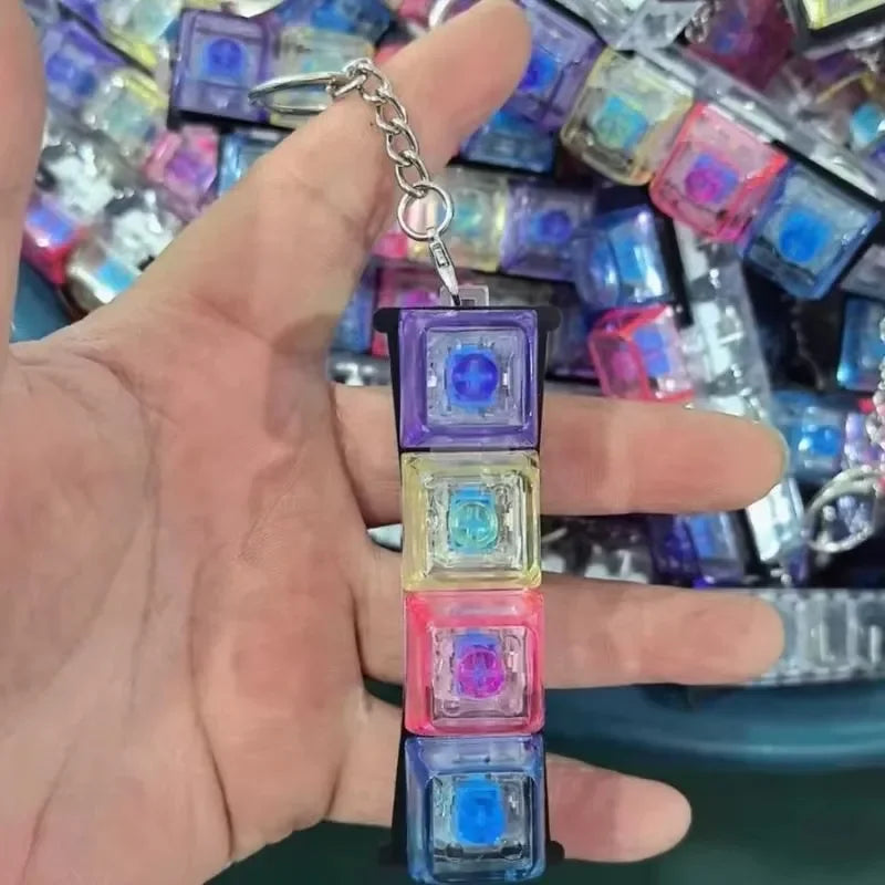 LED Keyboard Clicker Keychain