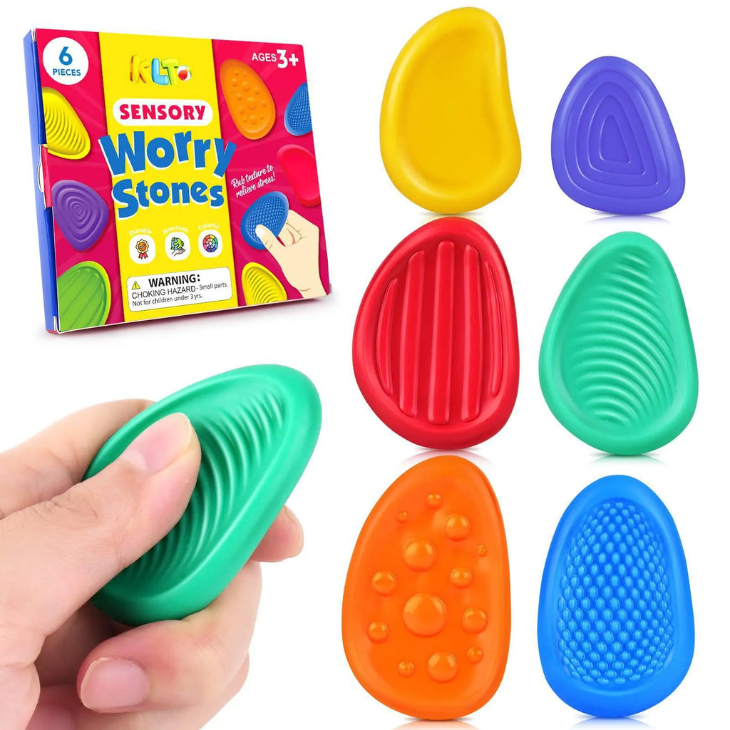 Silicone Sensory Stone 6-Pack